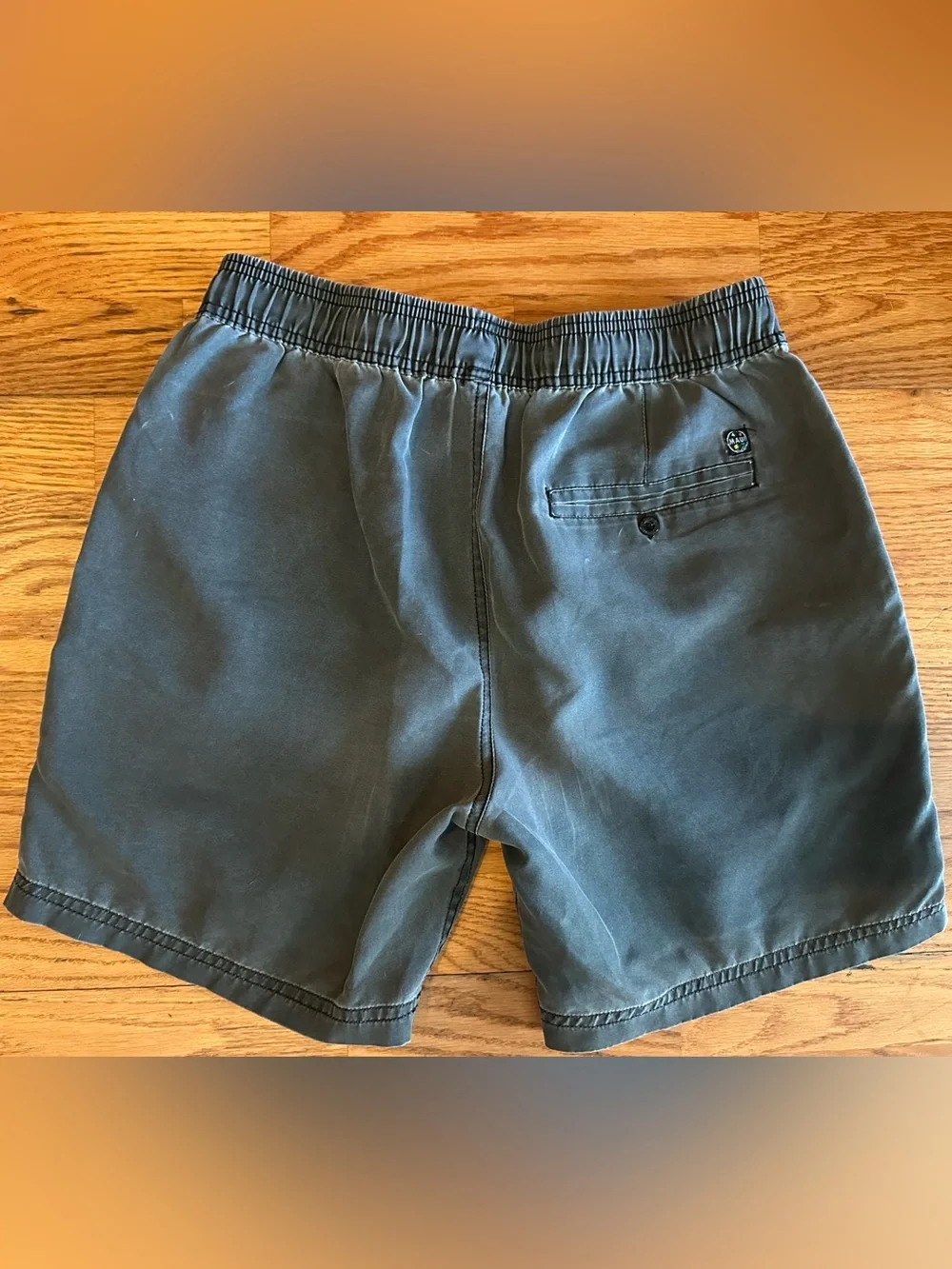 Maui and Sons Men's Swim Shorts in Charcoal with White Drawstring